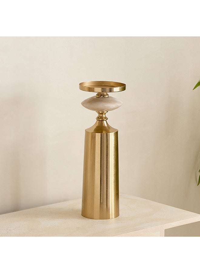 Home Box Decorative Pillar Candle Holder Gold - Image 2